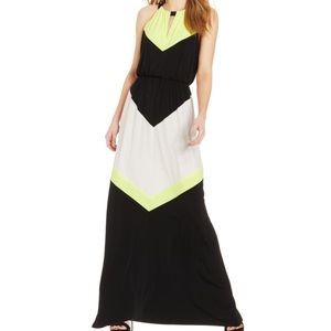 Vince Camuto Chevron Halter Maxi Dress- 14